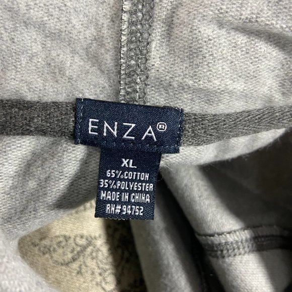 Ladies Lightweight Fleece Hood zipper front jacket Enza New in Package - Picture 7 of 8